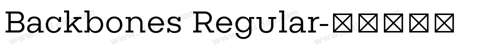 Backbones Regular字体转换